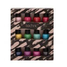 Technic Cosmetics - Set de mini esmaltes de uñas 12 pcs
