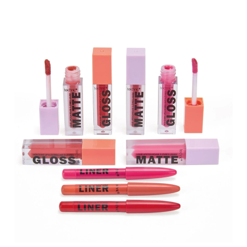 Technic Cosmetics - Set de perfiladores + labiales Lip Vault