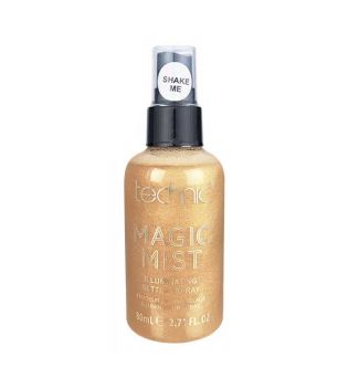 Technic Cosmetics - Spray fijador iluminador Magic Mist - 24K Gold