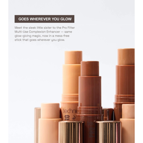 Technic Cosmetics - Stick multiusos iluminador Pro Filter - Deep