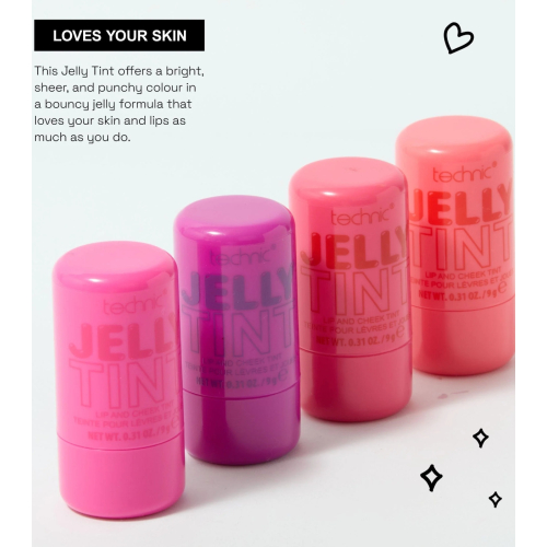 Technic Cosmetics - Tinte para labios y mejillas Jelly Tint - Peach Fizz