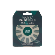 Technic Cosmetics - Uñas postizas False Nails Medium Coffin - Gloss Green
