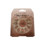 Technic Cosmetics - Uñas postizas False Nails Squareletto - Black Cherry