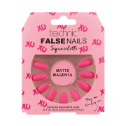 Technic Cosmetics - Uñas postizas False Nails Squareletto - Matte Magenta