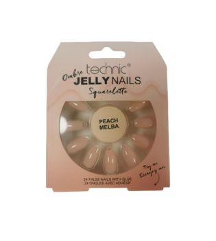 Technic Cosmetics - Uñas postizas False Nails Squareletto - Peach Melba