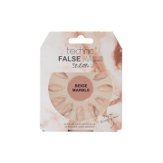 Technic Cosmetics - Uñas postizas False Nails Stiletto - Beige Marble