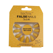 Technic Cosmetics - Uñas postizas False Nails Stiletto - Mustard Mayhem