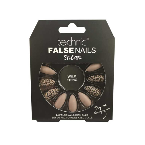 Technic Cosmetics - Uñas postizas False Nails Stiletto - Wild Thing