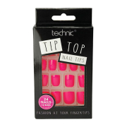 Technic Cosmetics - Uñas postizas Tip Top - Bright Pink