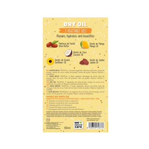 The Fruit Company - Aceite seco con glitter - Tropical