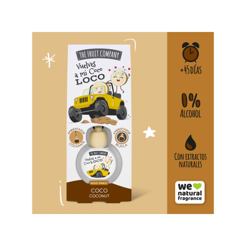 The Fruit Company - Ambientador para coche - Coco