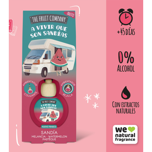 The Fruit Company - Ambientador para coche - Sandía