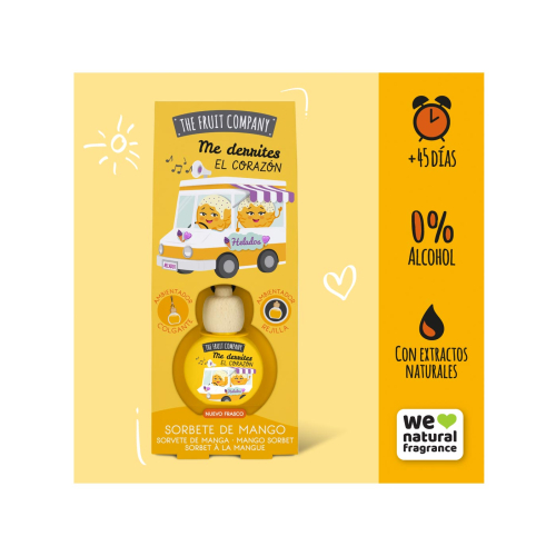 The Fruit Company - Ambientador para coche - Sorbete de mango