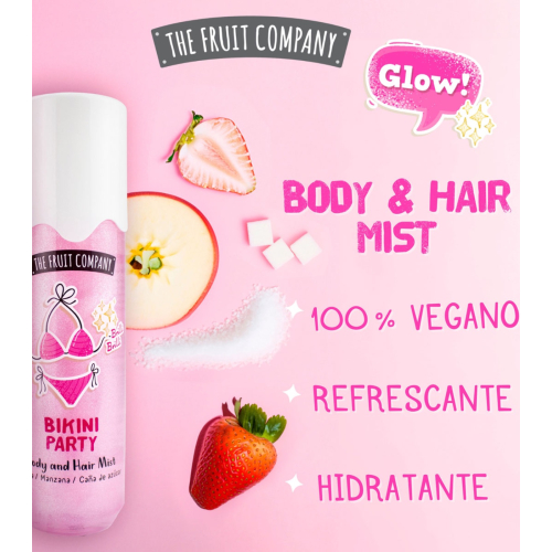 The Fruit Company - Bruma corporal y para cabello con glitter - Bikini Party