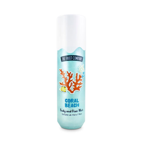 The Fruit Company - Bruma corporal y para cabello con glitter - Coral Beach