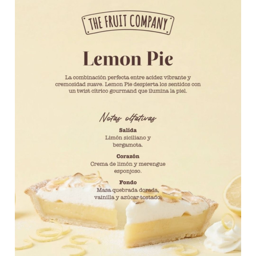 The Fruit Company - Crema de manos Patisseries - Lemon Pie