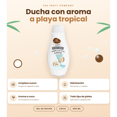 The Fruit Company - Gel de ducha - Coco
