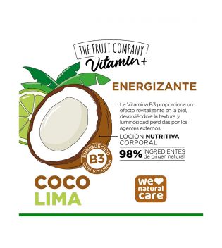 The Fruit Company - Loción nutritiva corporal Vitamin+ - Coco Lima