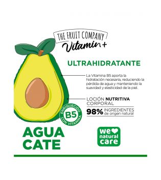 The Fruit Company - Loción nutritiva corporal Vitamin+ - Aguacate