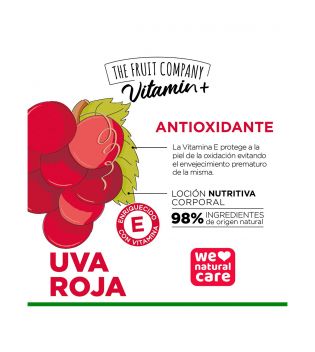 The Fruit Company - Loción nutritiva corporal Vitamin+ - Uva roja