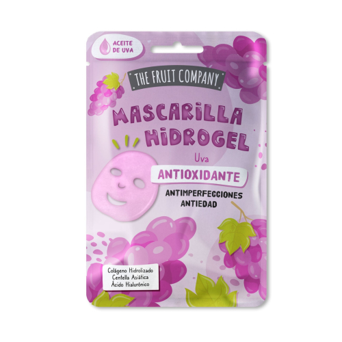The Fruit Company - Mascarilla facial de hidrogel Antioxidante - Uva