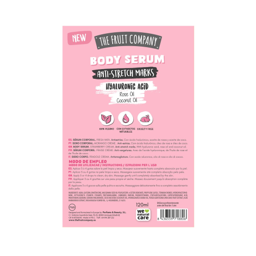 The Fruit Company - Sérum corporal antiestrías - Fresa nata