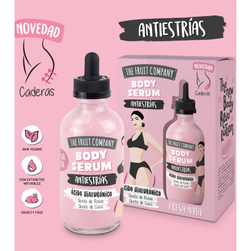 The Fruit Company - Sérum corporal antiestrías - Fresa nata