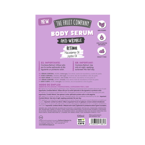 The Fruit Company - Sérum corporal retinol especial escote - Moras