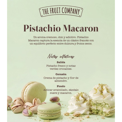 The Fruit Company - Vela perfumada Patisseries - Pistachio Macaron