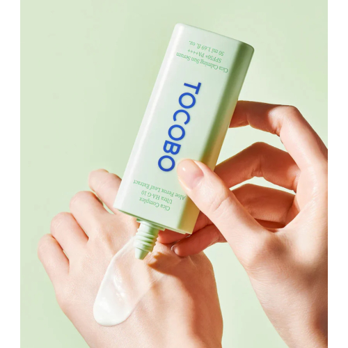 Tocobo - *Cica Calming* - Protector solar facial formato sérum SPF50 PA++++ - Piel sensible