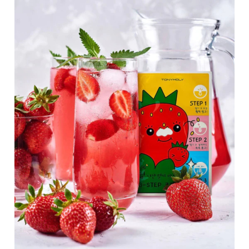 Tonymoly - Pack de 3 parches para la nariz Runaway Strawberry Seeds