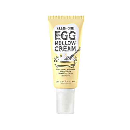 Too cool for school - Crema facial hidratante, iluminadora y reafirmante 5 en 1 Egg Mellow