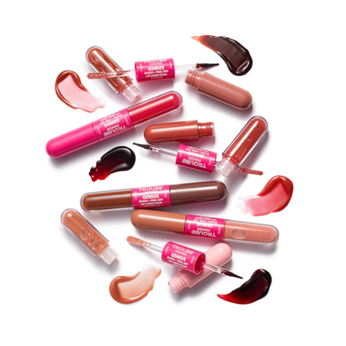 Trouble Maker - Duo Tinte labial peel-off + Brillo labial Genius - Checkmate Peach Pink