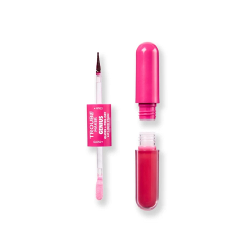 Trouble Maker - Duo Tinte labial peel-off + Brillo labial Genius - The Thinker Deep Plum