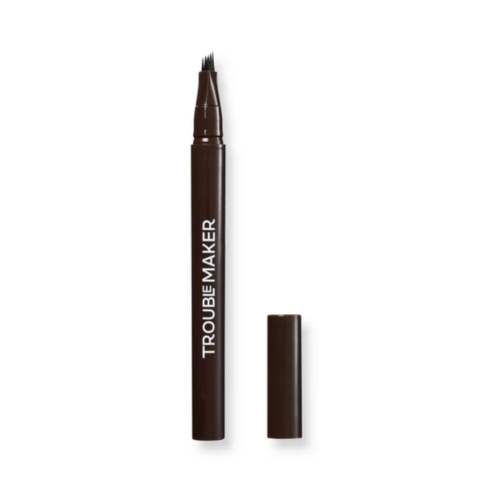 Trouble Maker - Lápiz difuminador de cejas Fluffer Brow Brush Natural - Dark Brown