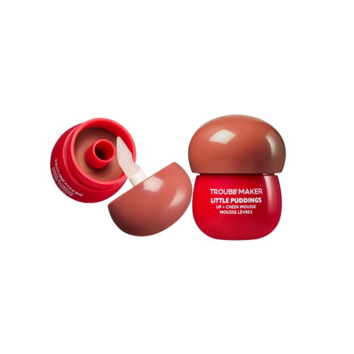 Trouble Maker - Mousse para labios y mejillas Little Pudding - Mochi Nude Brown