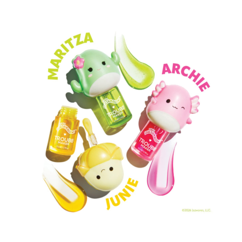 Trouble Maker - *Squishmallows* - Aceite labial Melt Down - Junie the Banana