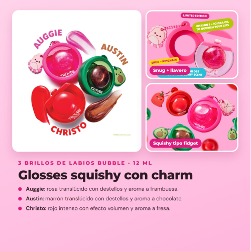 Trouble Maker x Squishmallows - Colección Completa Edición Limitada - 14 Productos: 3 Paletas de Sombras + Máscara de Pestañas + 3 Aceites Labiales + 3 Brillos de Labios + 4 Brumas Faciales