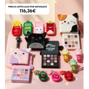 Trouble Maker x Squishmallows - Colección Completa Edición Limitada - 14 Productos: 3 Paletas de Sombras + Máscara de Pestañas + 3 Aceites Labiales + 3 Brillos de Labios + 4 Brumas Faciales