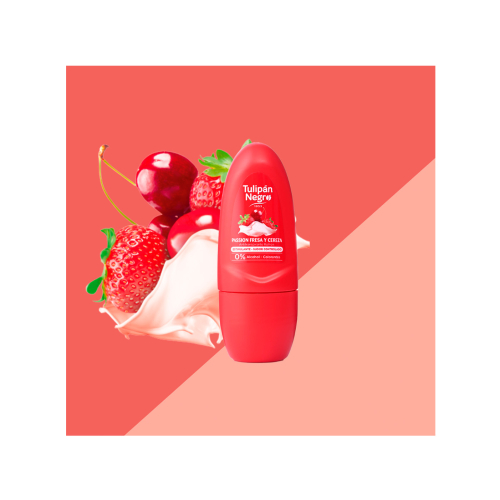 Tulipán Negro - Desodorante antitranspirante Roll-on - Fresa y Cereza