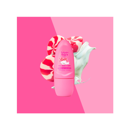 Tulipán Negro - Desodorante antitranspirante Roll-on - Fresa y Nata