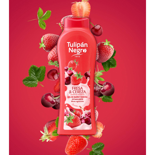 Tulipán Negro - *Gourmand Intensity* - Gel de baño 650ml - Fresa & Cereza
