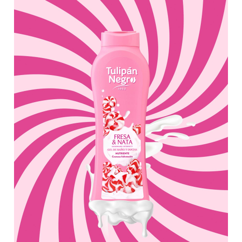 Tulipán Negro - *Gourmand Intensity* - Gel de baño 650ml - Fresa & Nata