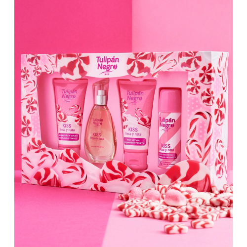 Tulipán Negro - *Gourmand Intensity* - Set de regalo - Kiss Fresa y Nata