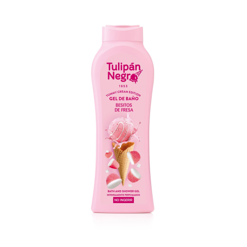 Tulipán Negro - *Yummy Cream Edition* - Gel de baño 650ml - Besitos de Fresa
