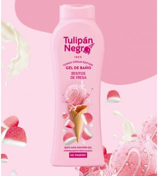 Tulipán Negro - *Yummy Cream Edition* - Gel de baño 650ml - Besitos de Fresa