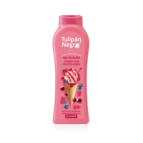 Tulipán Negro - *Yummy Cream Edition* - Gel de baño 650ml - Yogurt con Frutos Rojos