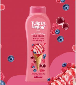 Tulipán Negro - *Yummy Cream Edition* - Gel de baño 650ml - Yogurt con Frutos Rojos