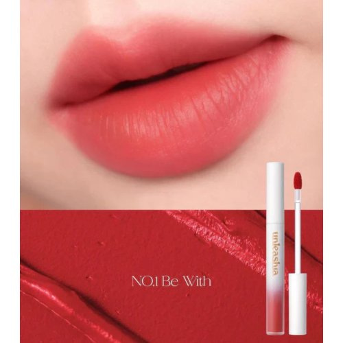 Unleashia - Tinte labial de color mate Luv Hug Velvet Tint - 01: Be With