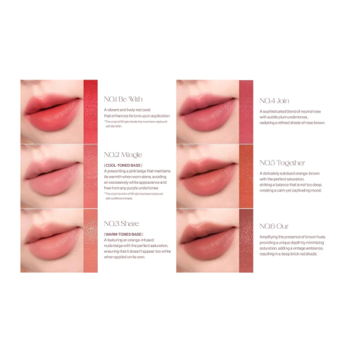 Unleashia - Tinte labial de color mate Luv Hug Velvet Tint - 01: Be With